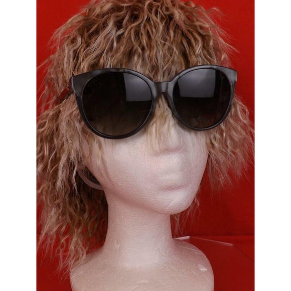 GUCCI PEARL GRAY GOLD GG 3833/F/S R4IHA ROUND CAT EYE 434093 SUNGLASSES ITALY